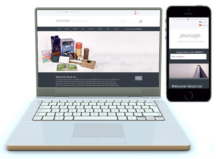 全屏响应式中英文双语外贸企业网站模板PHP源码带后台伪静态html