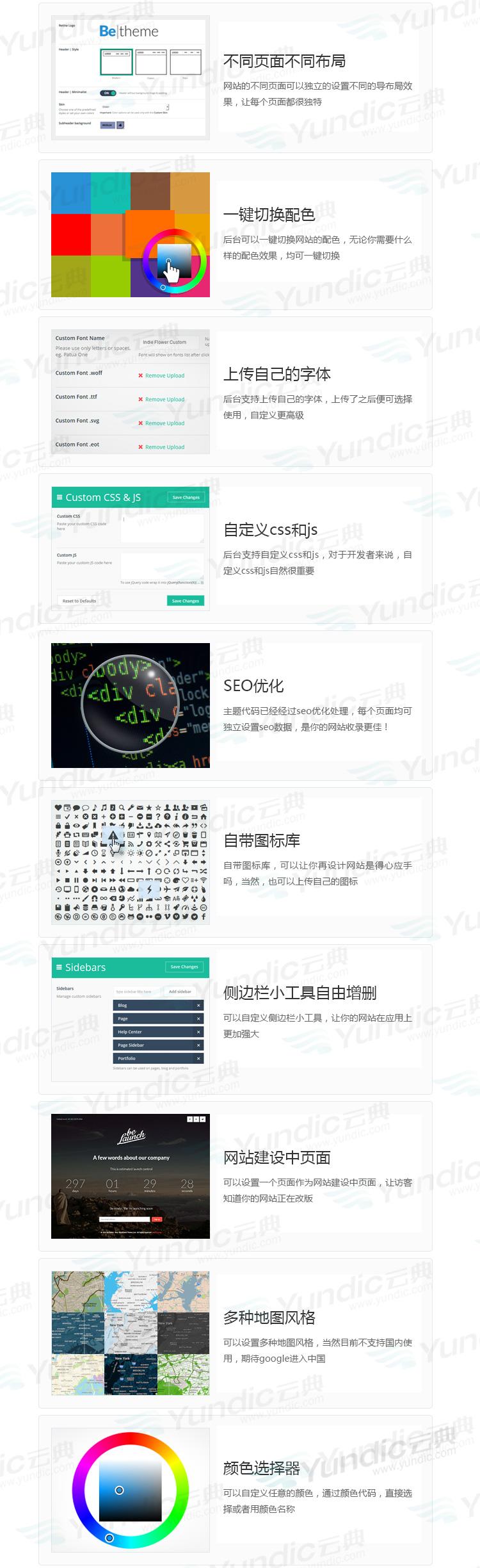 Betheme汉化主题 wordpress网站源码html5企业商城外贸模板 云典 