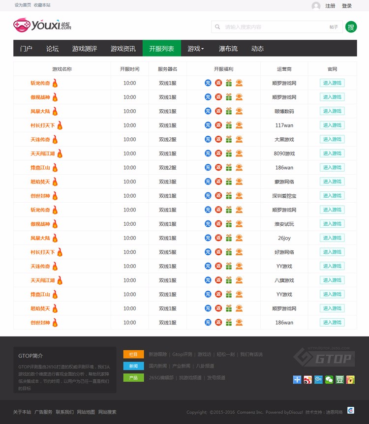【带整站数据】Discuz模板 迪恩qing游戏风格商业版 dz游戏轻门户
