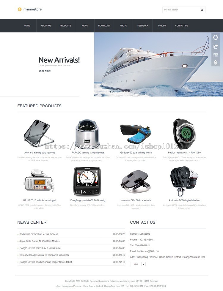 宽屏响应式模板 英文外贸网站源码aspcms伪静态h5手机自适 带后台