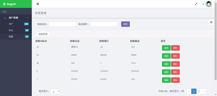 Angularjs 项目源码 后台管理系统springmvc mybitis用户权限管理