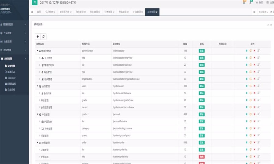 JAVA仿小米商城后台用户管理系统源码