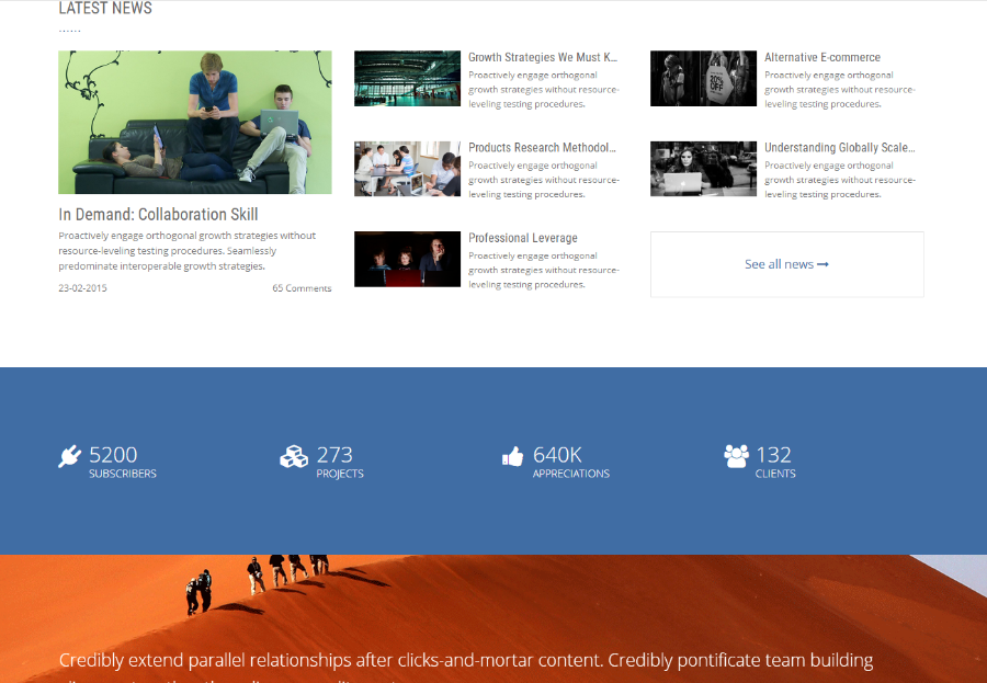 蓝色商务软件开发公司企业集团官网模板