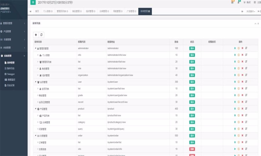 JAVA仿小米商城后台用户管理系统源码