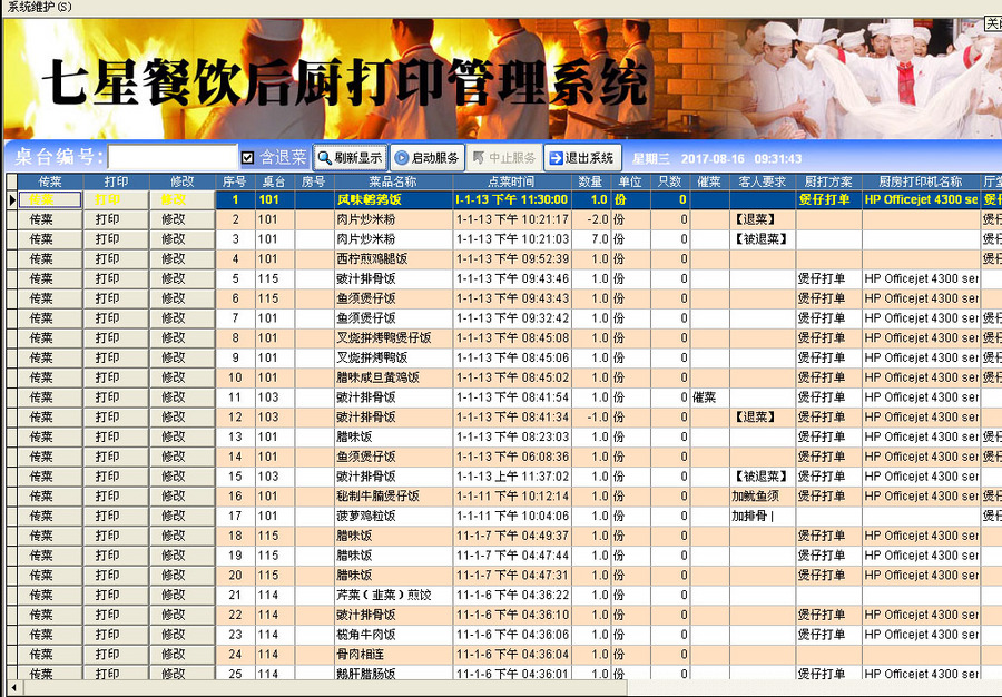 vb 七星酒店管理系统源码 带无线点餐,餐饮,客房,