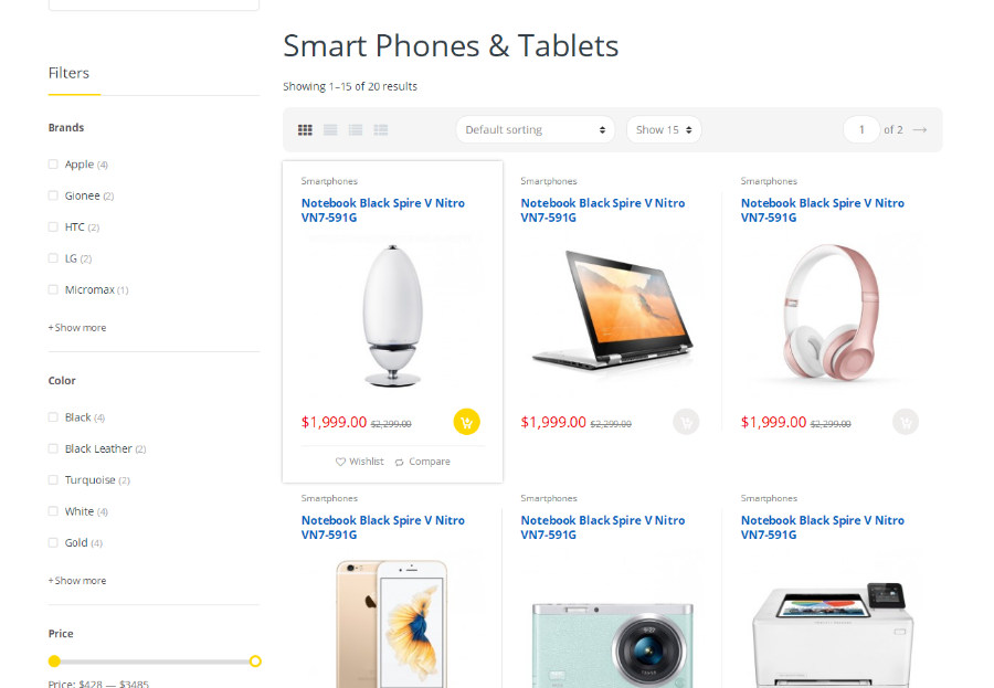 基于Bootstrap的电子产品商城模板 