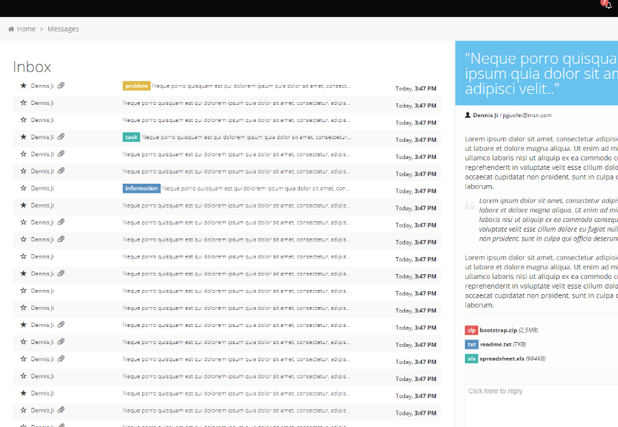 基于Bootstrap的Metro磁贴风格后台管理UI框架模板 