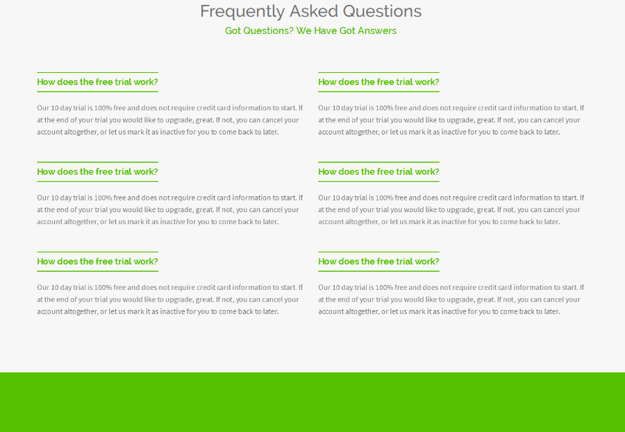 简约绿色响应式引导页模板