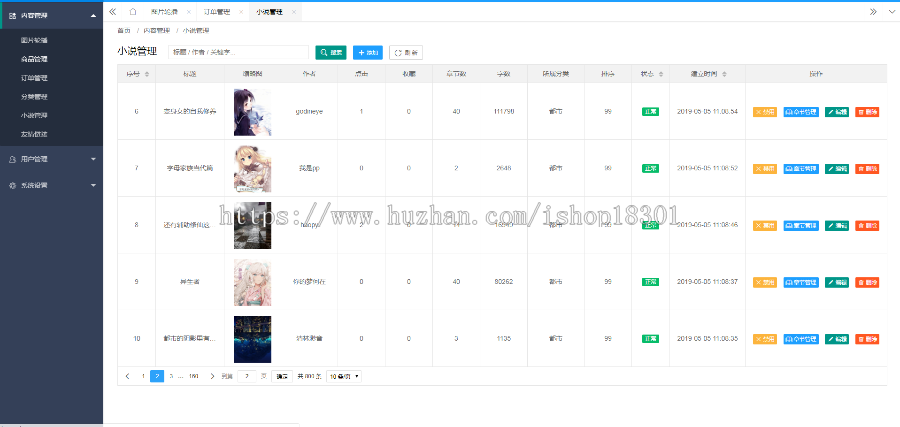 java小说网站，后台，VIP会员，支付功能，Java源码