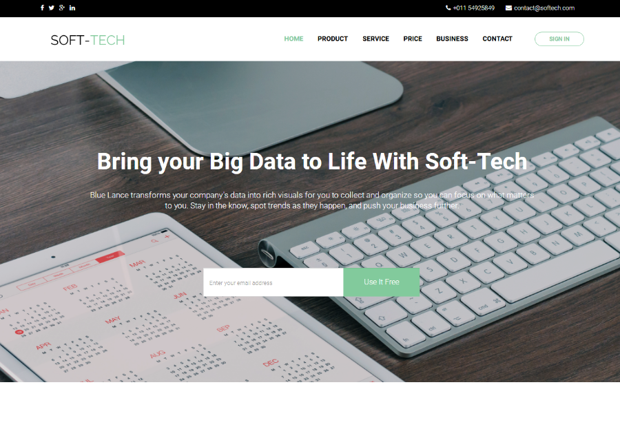 互联网软件开发公司企业官网模板