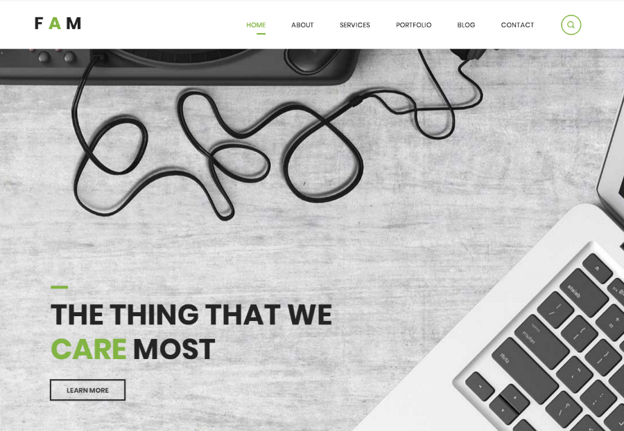 绿色创意的设计公司网站模板