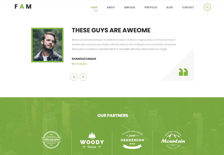 绿色创意的设计公司网站模板