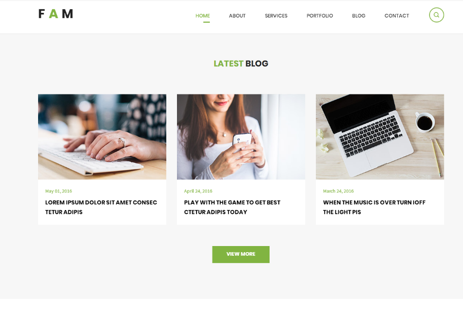 绿色创意的设计公司网站模板