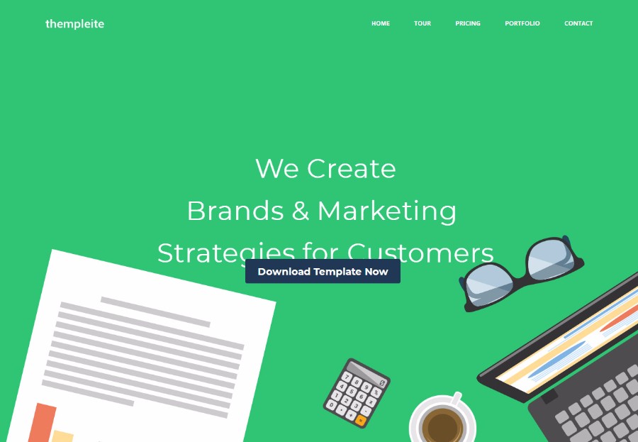 基于Bootstrap的精品网站建设公司官网模板 