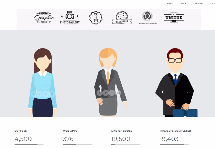 基于Bootstrap的精品网站建设公司官网模板 