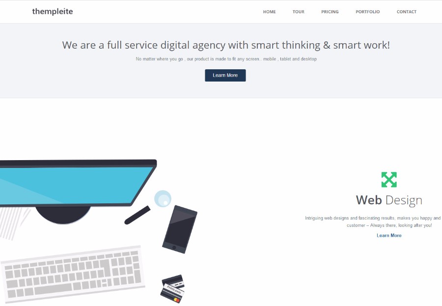 基于Bootstrap的精品网站建设公司官网模板 