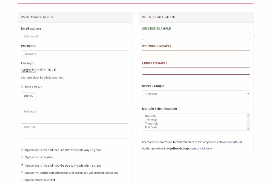 简单基于Bootstrap后台UI管理模板 