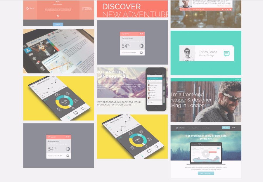 响应式UI设计师个人作品主页模板