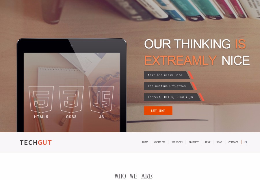 基于Bootstrap的橙色平面设计公司官网模板 