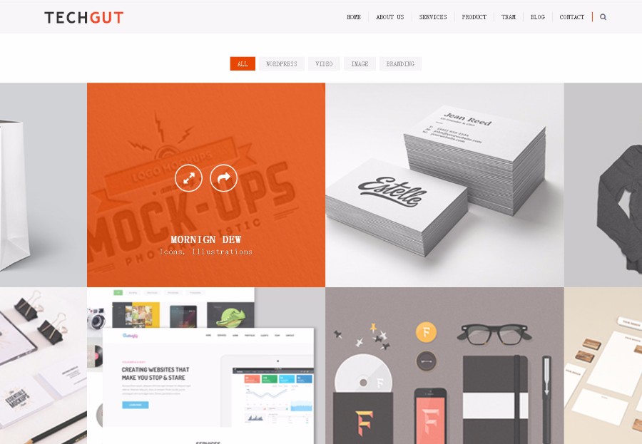 基于Bootstrap的橙色平面设计公司官网模板 