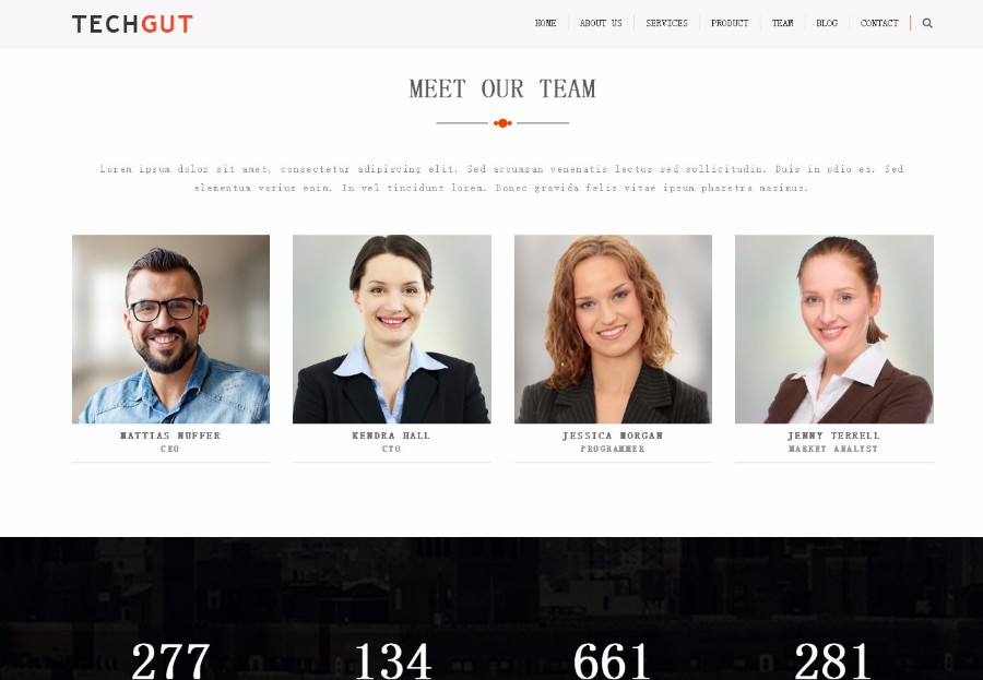 基于Bootstrap的橙色平面设计公司官网模板 
