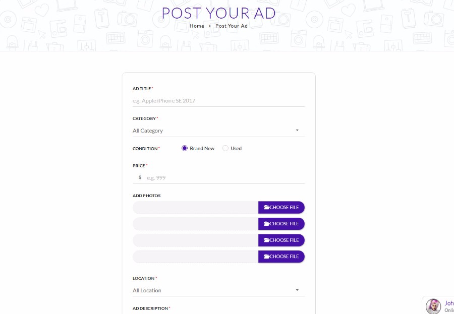 简约综合分类信息网站模板