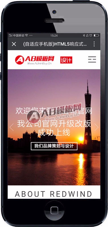 （自适应手机版）HTML5响应式网络公司源码 自适应文化传媒公司网站织梦模板
