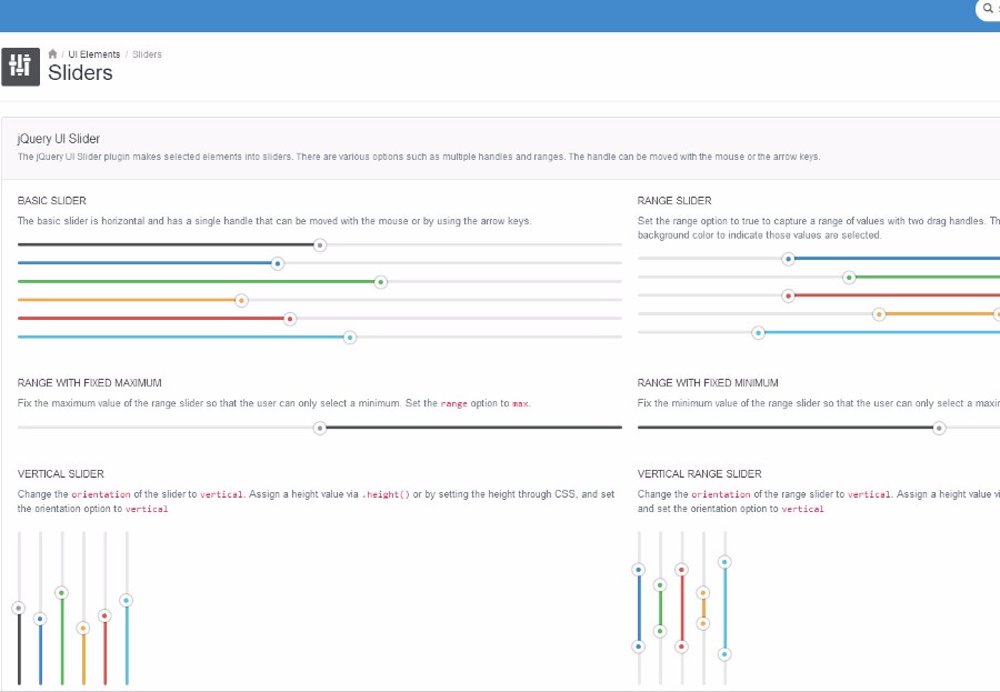 蓝色企业系统后台管理UI框架模板