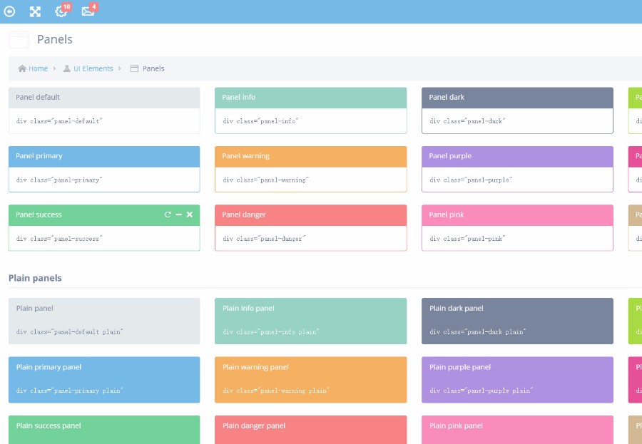蓝色win10风格后台管理模板