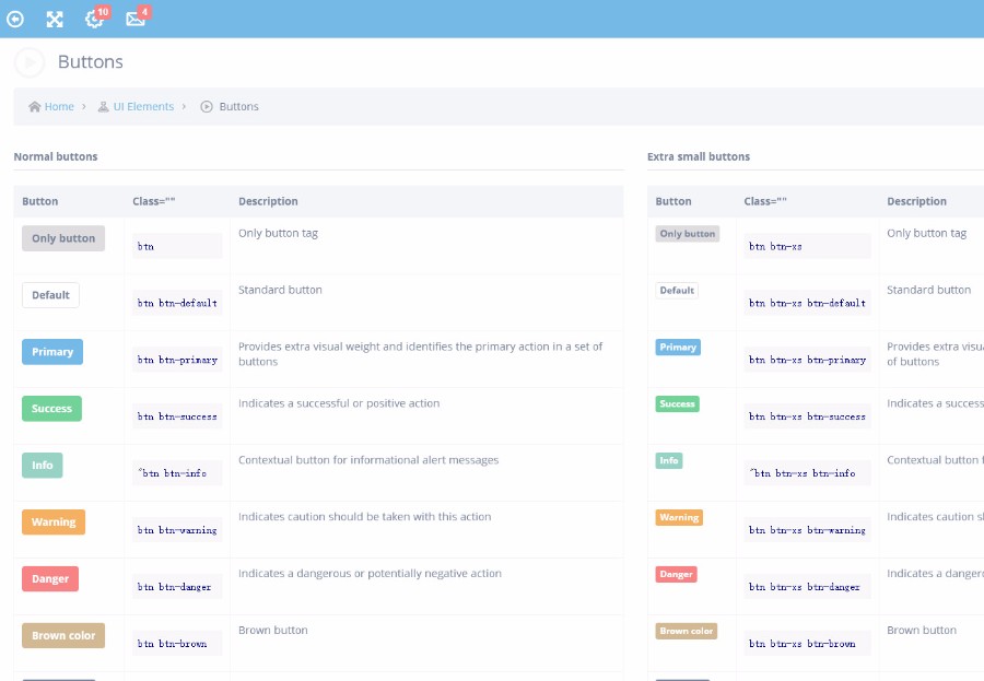 蓝色win10风格后台管理模板