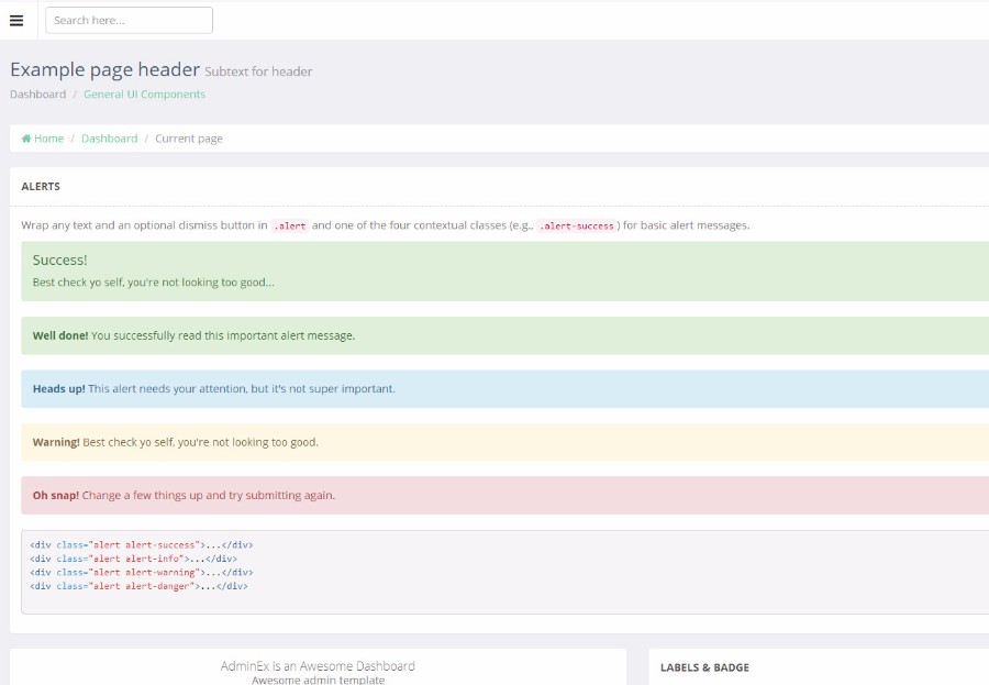 基于Bootstrap扁平化响应式网站后台管理模板 