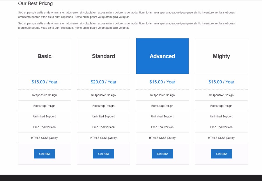 蓝色云主机服务器公司网站模板