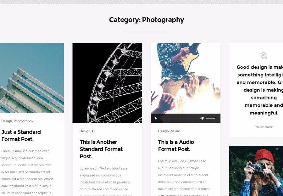 灰色简洁图文博客类网站模板