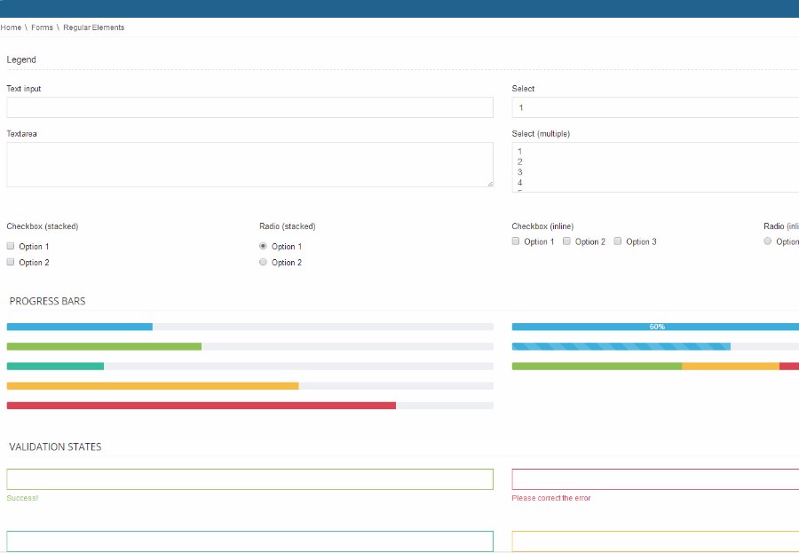 基于Bootstrap通用后台管理模板 