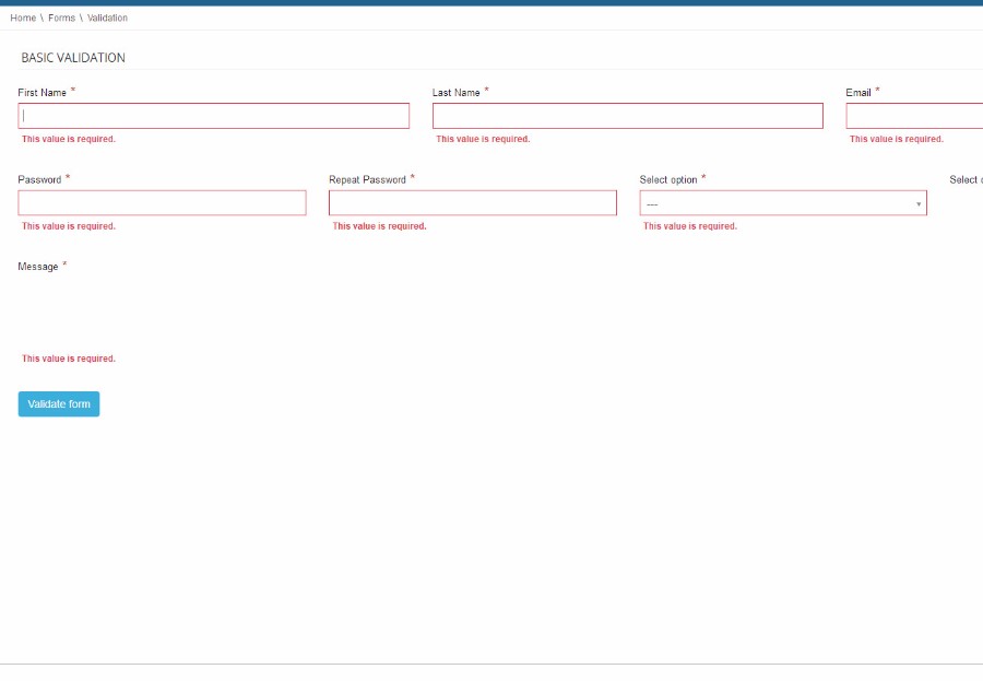基于Bootstrap通用后台管理模板 