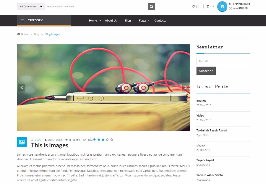 黑色手机电脑电子商品购物商城模板