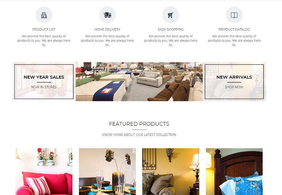 绿色网上家具购物商城模板