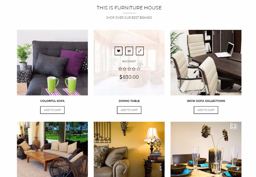 绿色网上家具购物商城模板