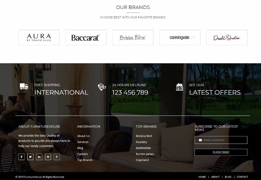 绿色网上家具购物商城模板
