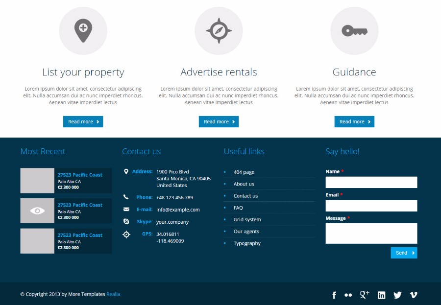 Realia-漂亮的门户网站模板