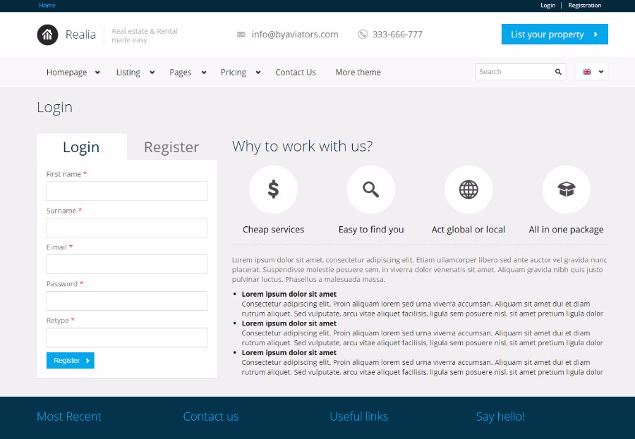 Realia-漂亮的门户网站模板