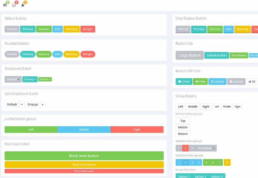 经典黑色扁平化自适应后台管理UI框架模板