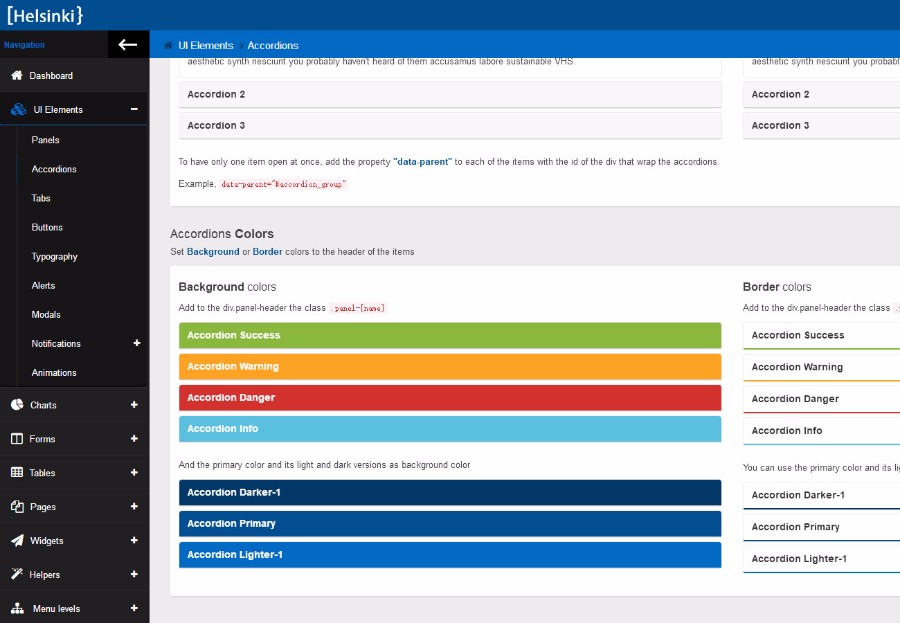 Helsinki高端Bootstrap响应式后台模板 