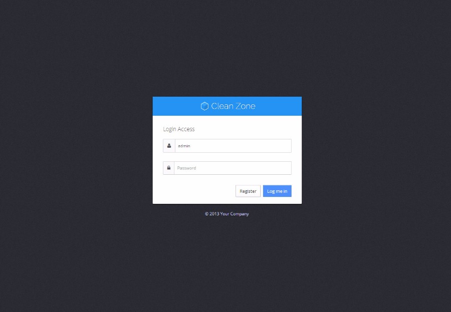 Clean Zone响应式后台管理模板