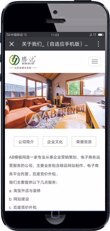 （自适应手机版）响应式建材家装类网站源码 HTML5瓷砖建材行业织梦模板