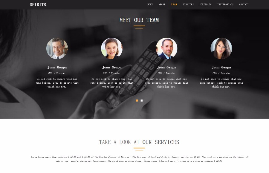 SPIRIT8-IT电脑设计公司主页模板