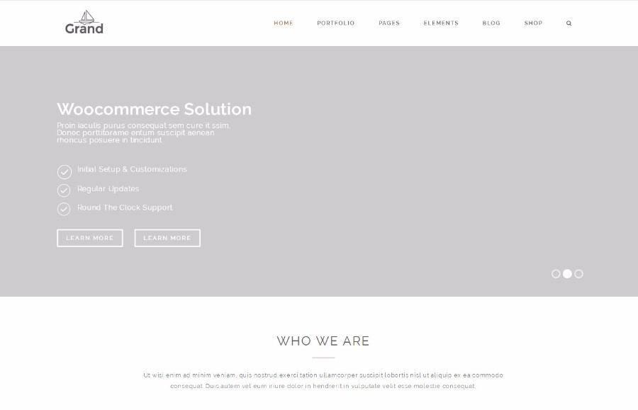 响应式简洁创意的公司官网模板