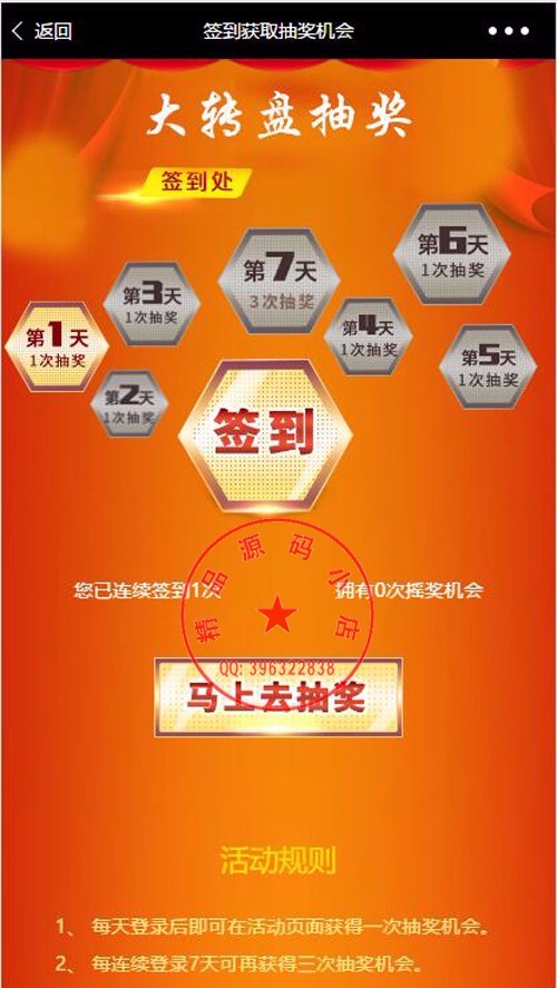 【2.2】每日签到大转盘抽奖hh_sign_turntable2.2全开源版安装更新一体包粉丝活跃必备 