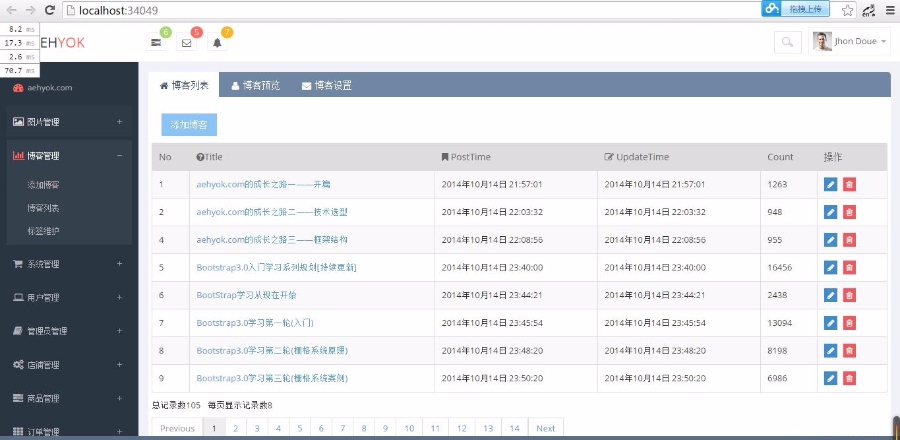 个人网站源码（Asp.Net MVC5+Web Api2+EF6+BootStrap3.0） 