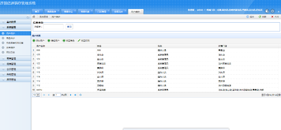 多店进销存管理系统源码